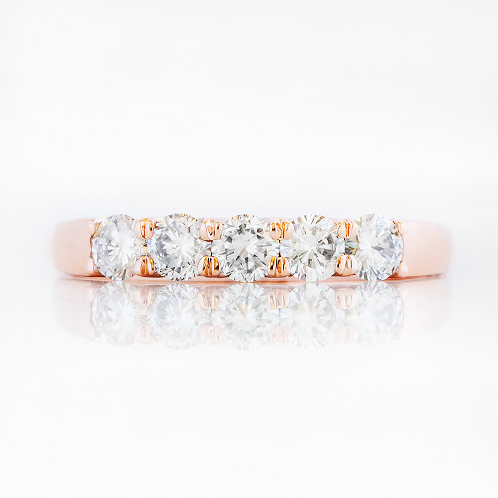 Elsie, a Lab Diamond Half Eternity Ring