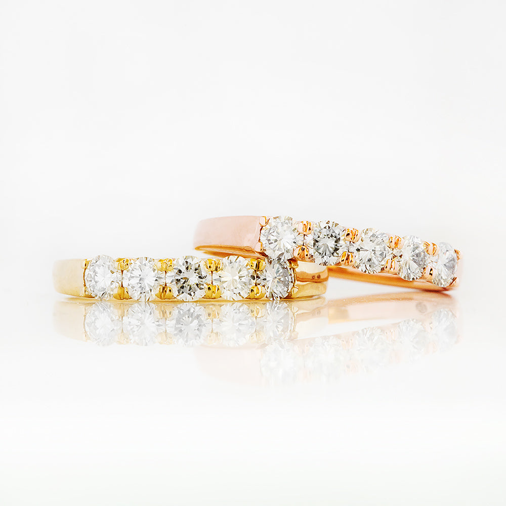 Elsie, a Lab Diamond Half Eternity Ring