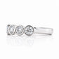Violet, Lab Diamond Bezel Set Half Eternity Ring - Victoria's Jewellery