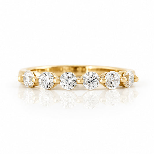 Ellie, Lab Diamond Half Eternity Ring - Victoria's Jewellery