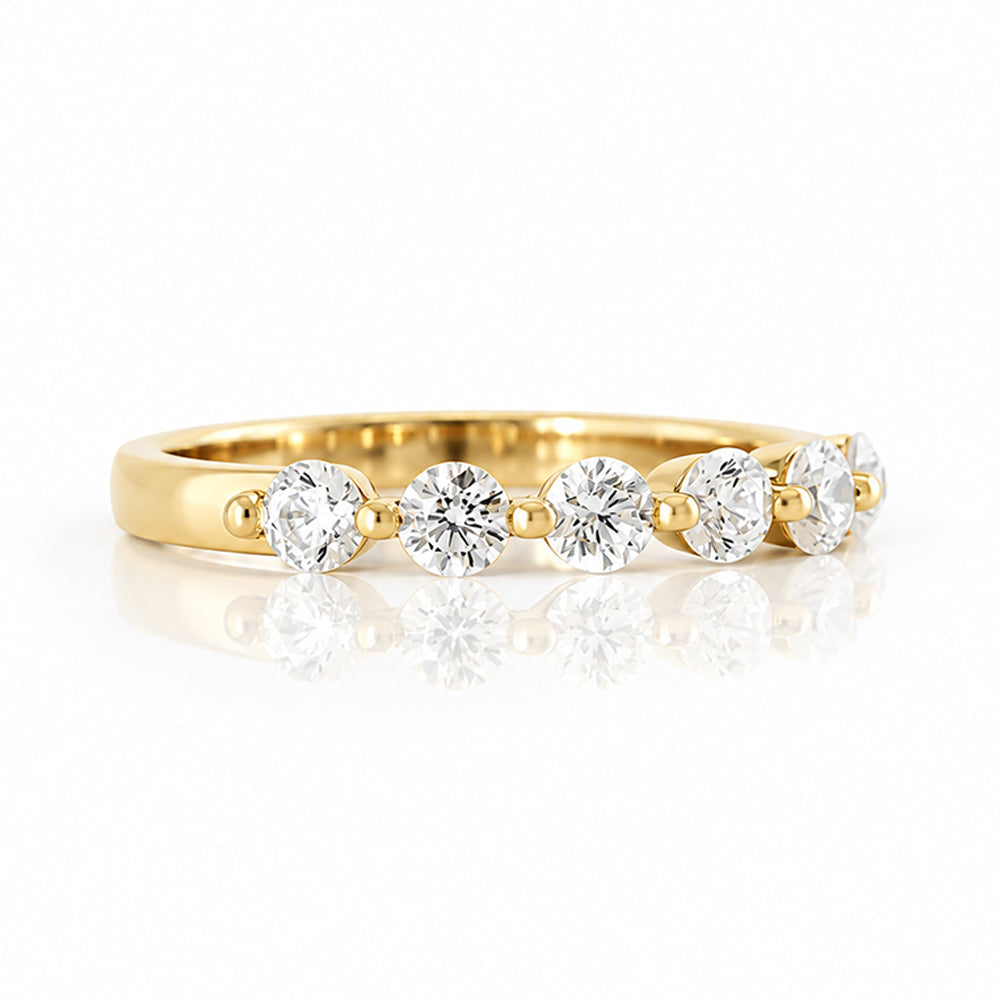 Ellie, Lab Diamond Half Eternity Ring - Victoria's Jewellery