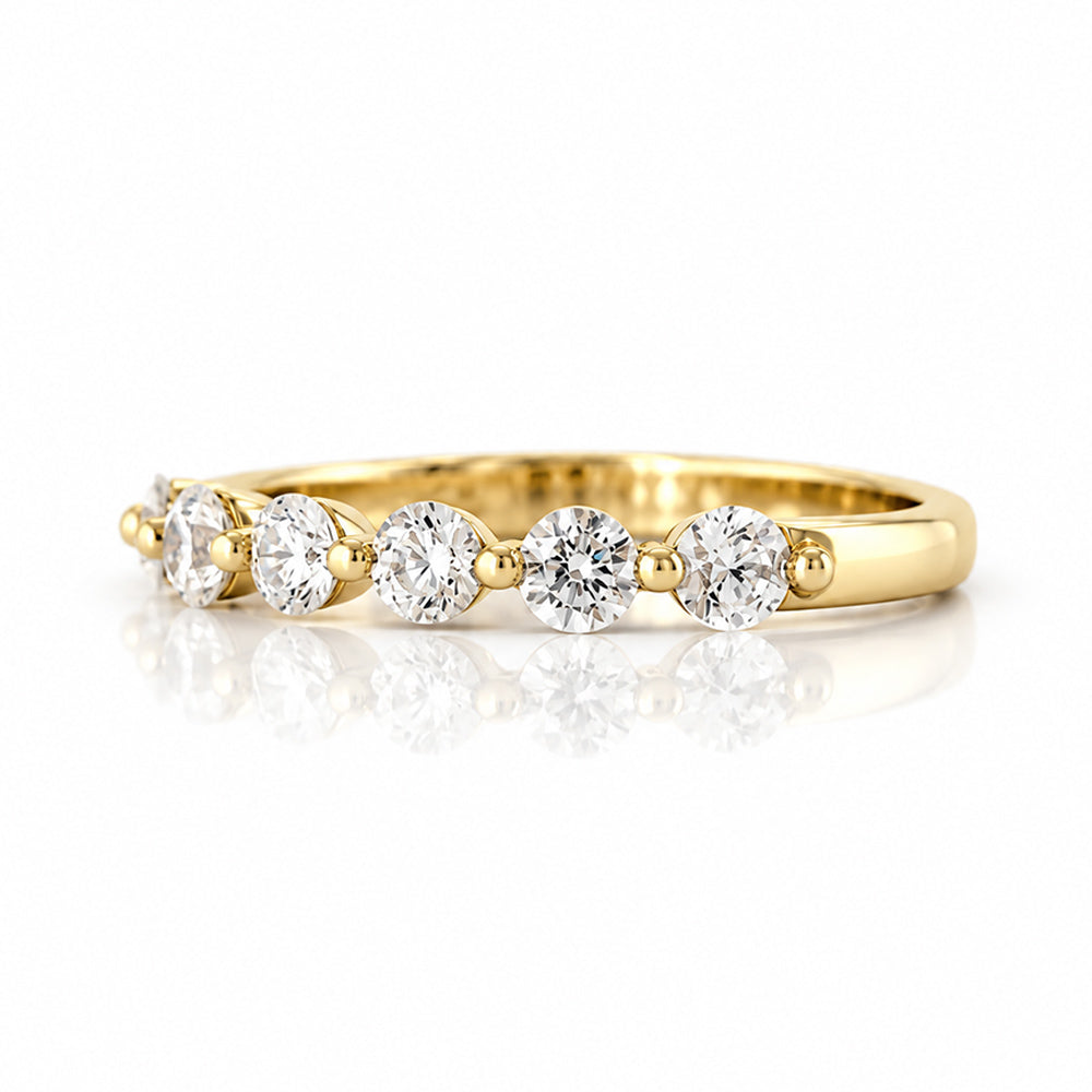 Ellie, Lab Diamond Half Eternity Ring - Victoria's Jewellery