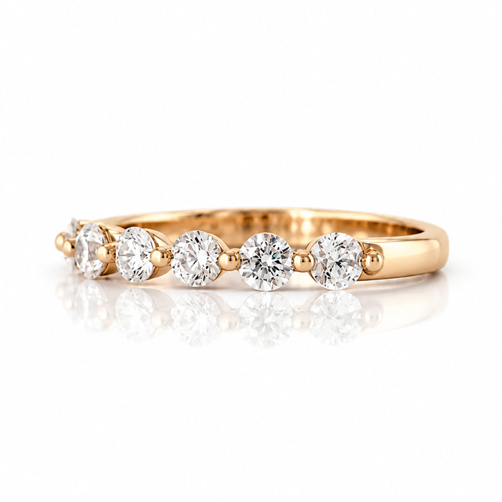 Ellie, Lab Diamond Half Eternity Ring - Victoria's Jewellery