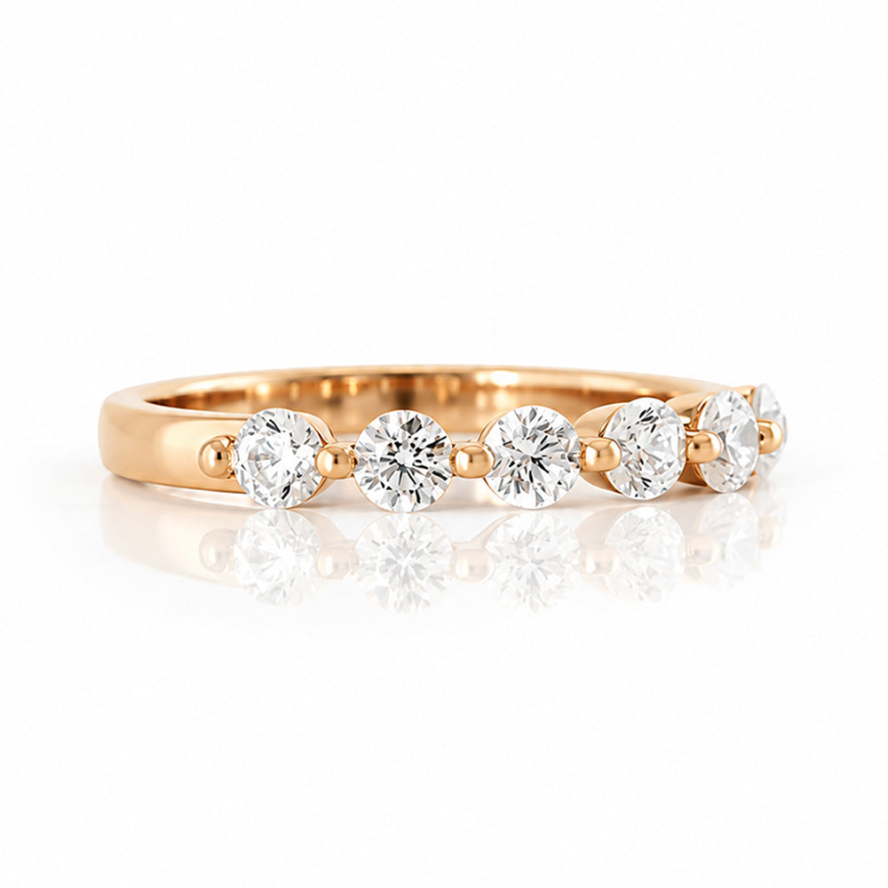Ellie, Lab Diamond Half Eternity Ring - Victoria's Jewellery