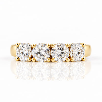 Celine, a Four Stone Lab Diamond Half Eternity Ring - Victoria's Jewellery