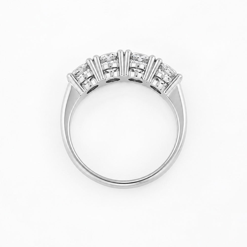Celine, a Four Stone Lab Diamond Half Eternity Ring - Victoria's Jewellery