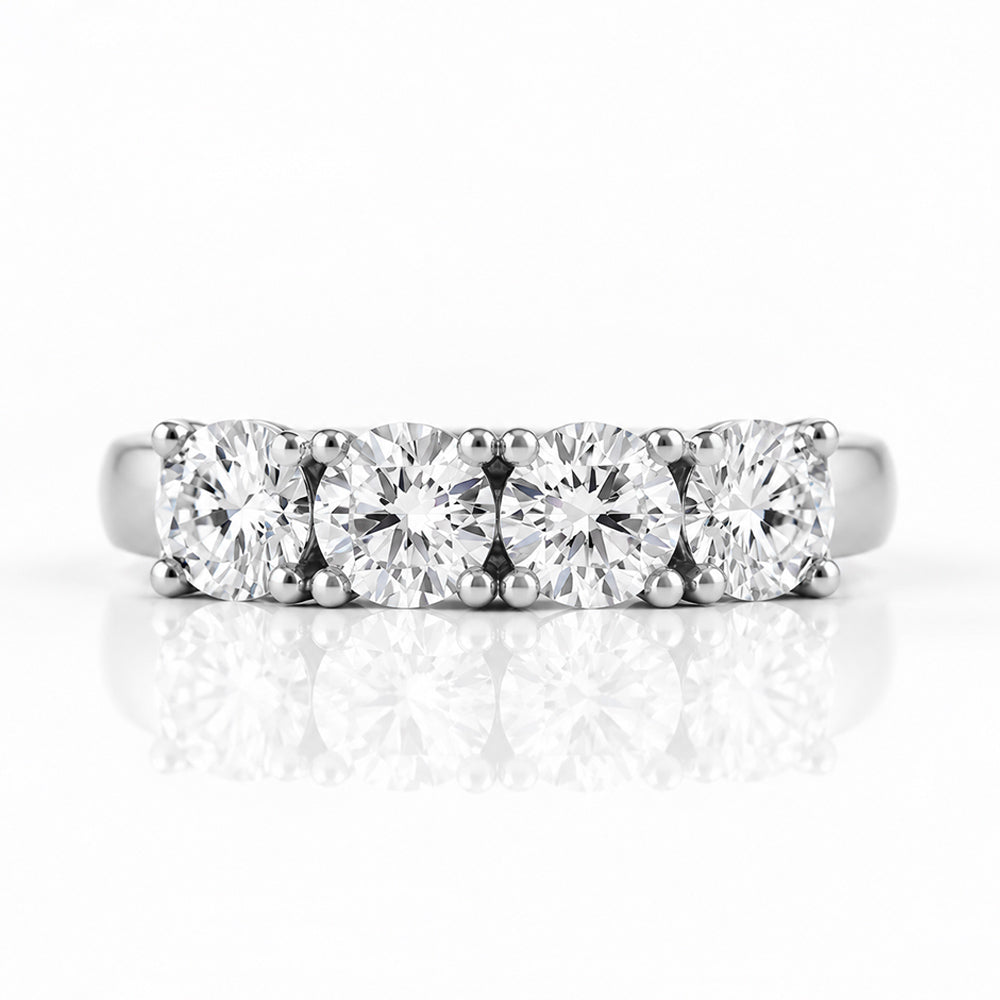 Celine, a Four Stone Lab Diamond Half Eternity Ring - Victoria's Jewellery