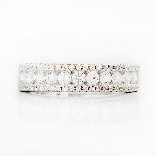 Sofia, a Diamond Half Eternity Ring