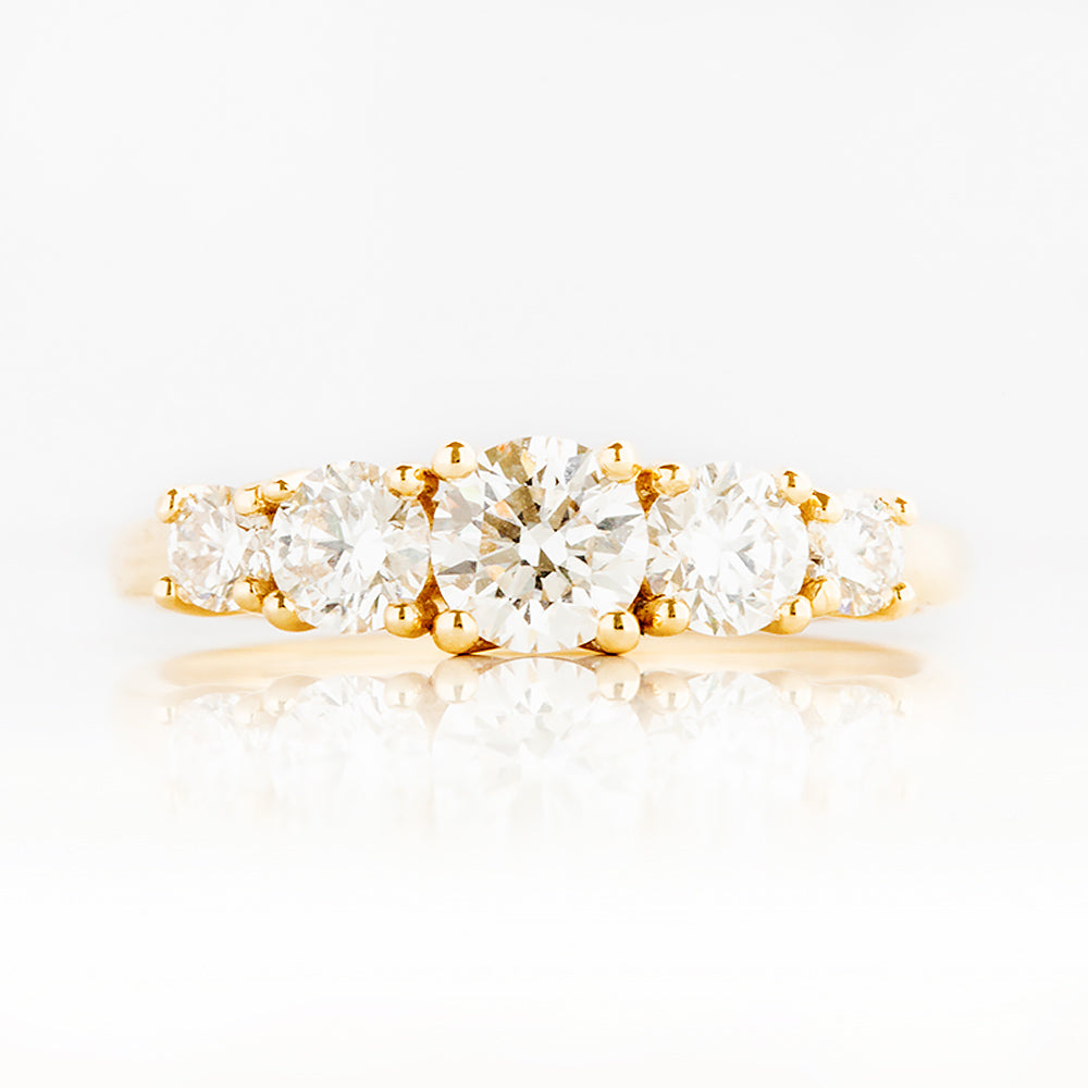 Ivy, a Lab Diamond Half Eternity Ring