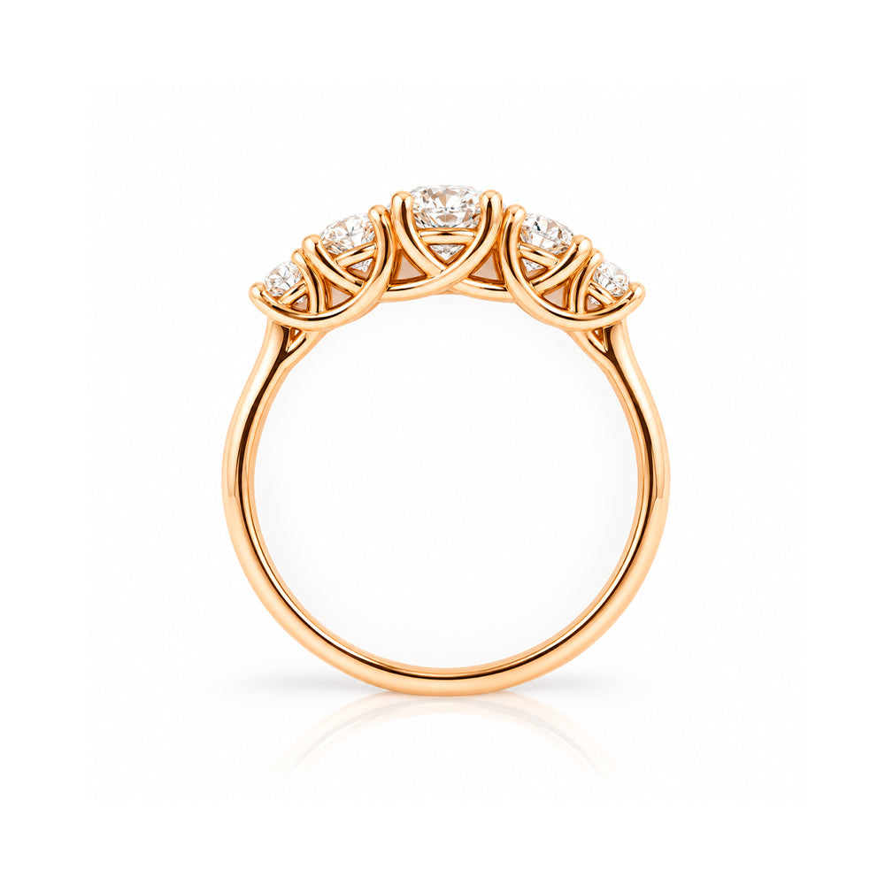 Ivy, a Lab Diamond Half Eternity Ring - Victoria's Jewellery