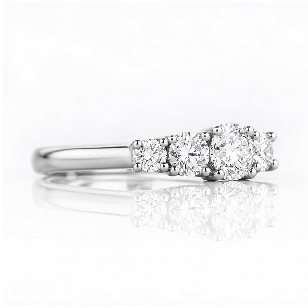 Ivy, a Lab Diamond Half Eternity Ring - Victoria's Jewellery