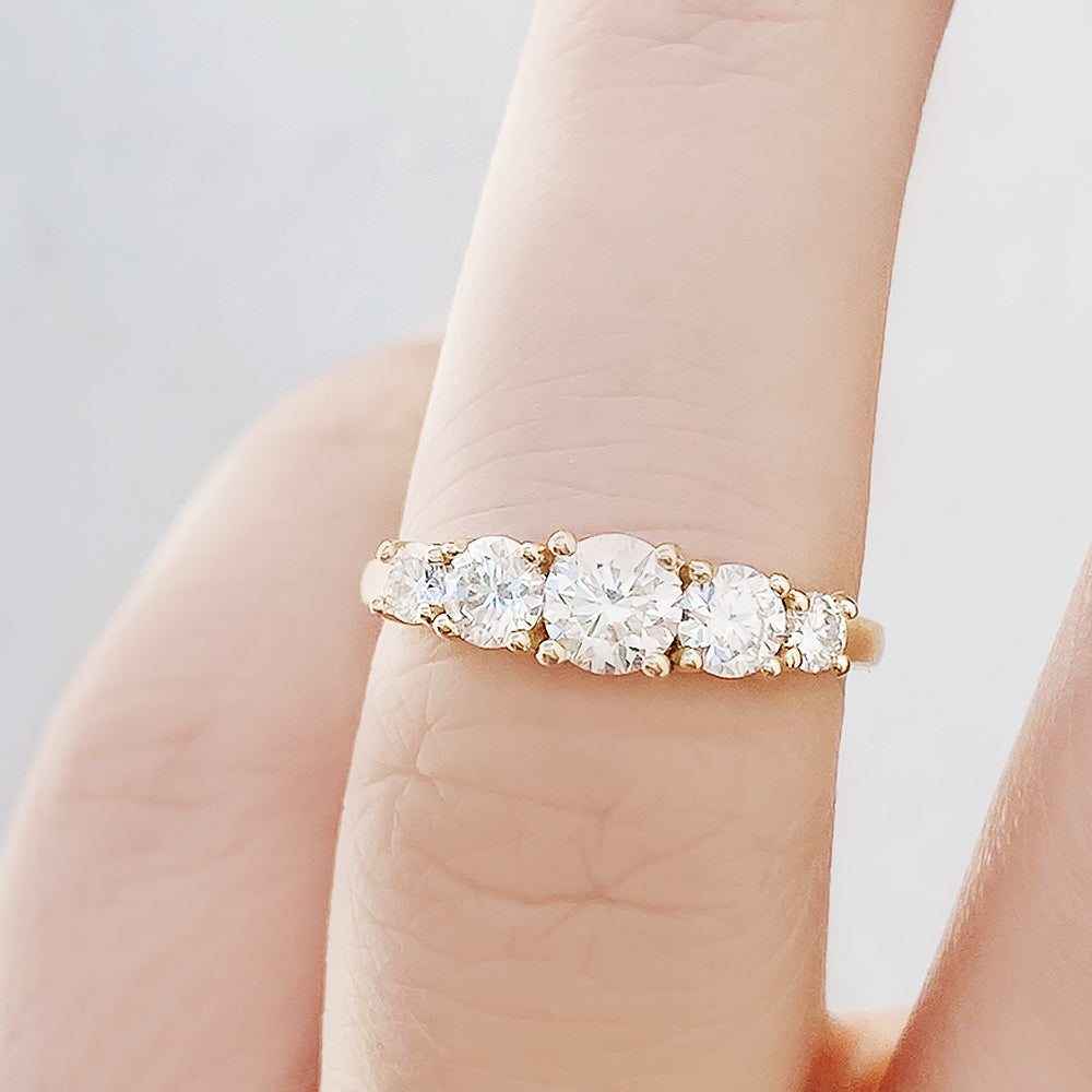 Ivy, a Lab Diamond Half Eternity Ring