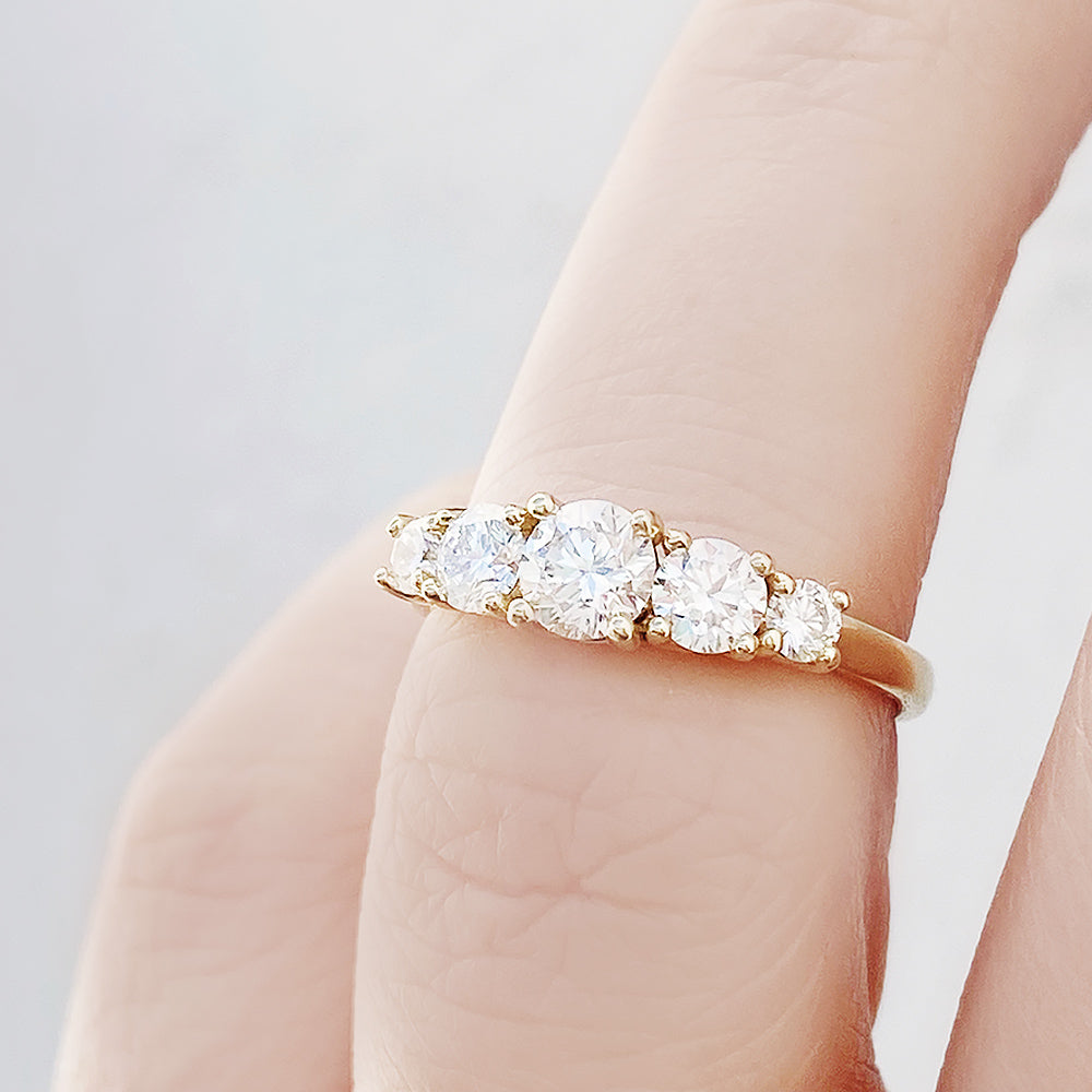 Ivy, a Lab Diamond Half Eternity Ring