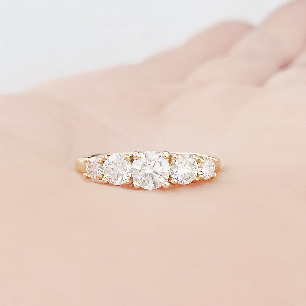 Ivy, a Lab Diamond Half Eternity Ring