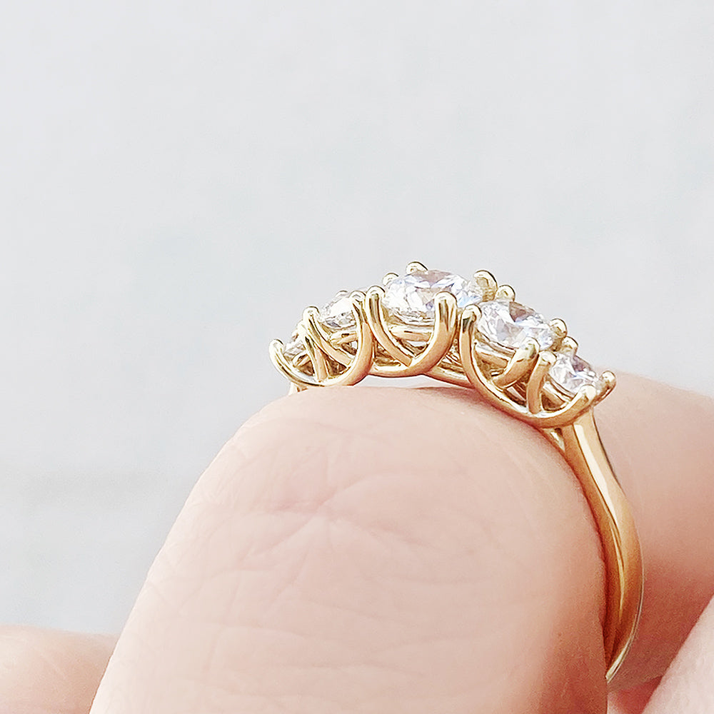 Ivy, a Lab Diamond Half Eternity Ring