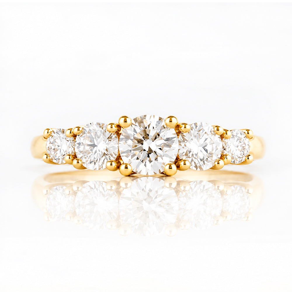 Ivy, a Lab Diamond Half Eternity Ring - Victoria's Jewellery