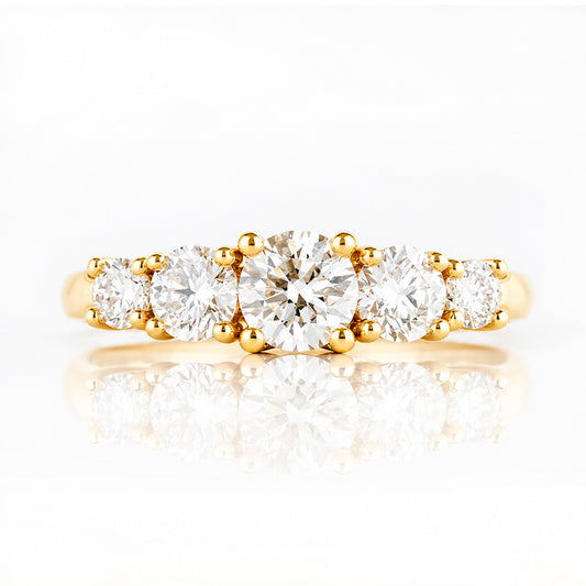 Ivy, a Lab Diamond Half Eternity Ring - Victoria's Jewellery