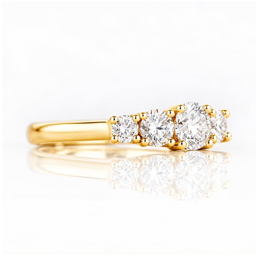 Ivy, a Lab Diamond Half Eternity Ring - Victoria's Jewellery