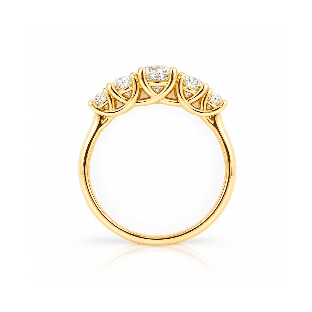 Ivy, a Lab Diamond Half Eternity Ring - Victoria's Jewellery