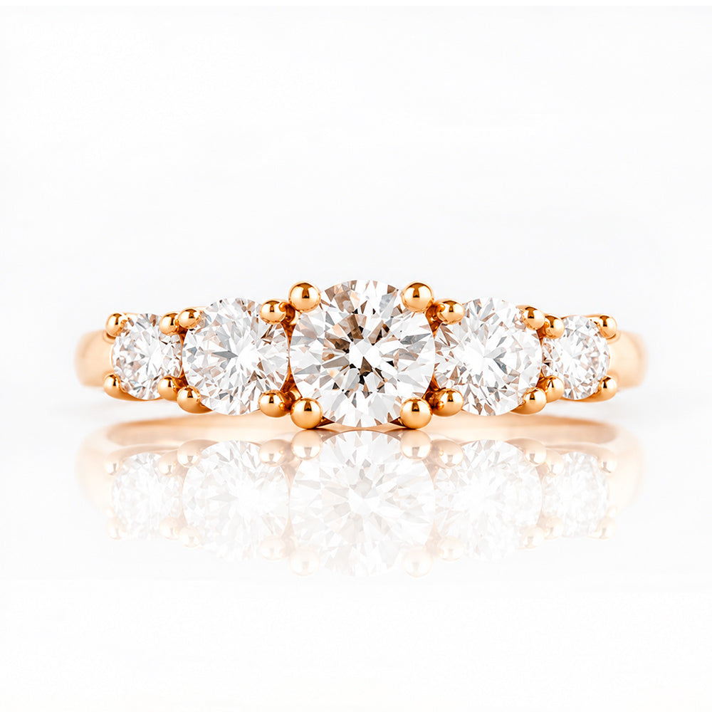 Ivy, a Lab Diamond Half Eternity Ring - Victoria's Jewellery