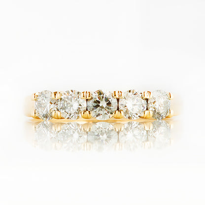 Elsie, a Lab Diamond Half Eternity Ring - 3.5mm - Victoria's Jewellery