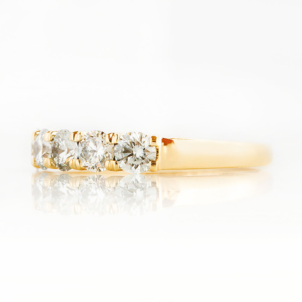 Elsie, a Lab Diamond Half Eternity Ring - 3.5mm - Victoria's Jewellery