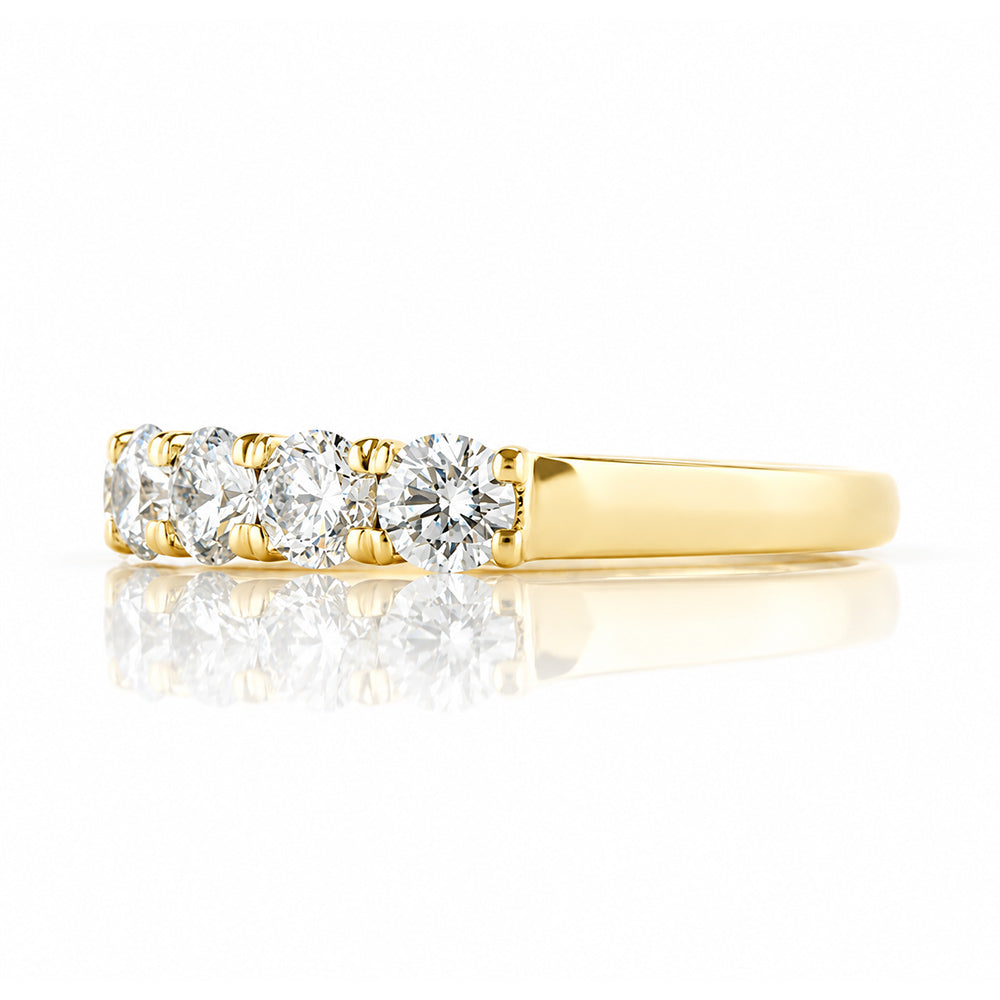 Elsie, a Lab Diamond Half Eternity Ring - 3.5mm - Victoria's Jewellery