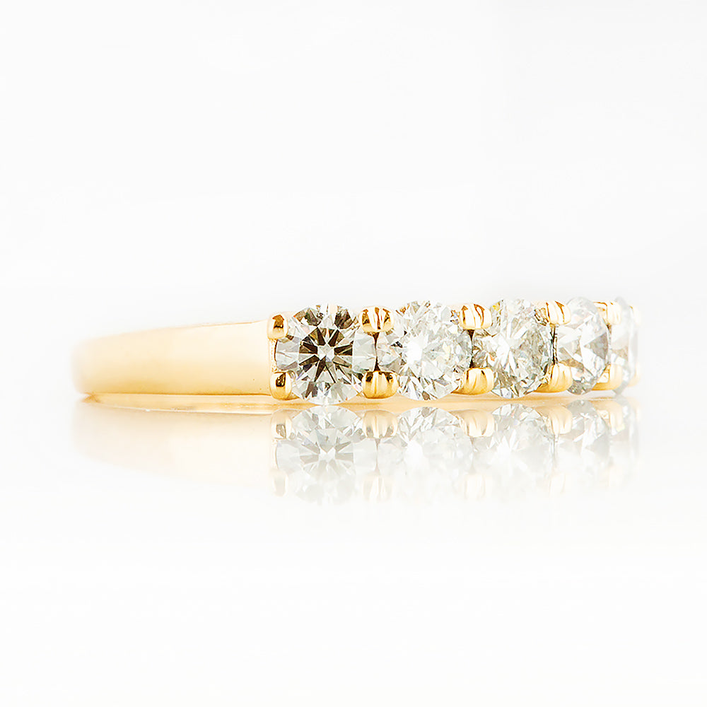 Elsie, a Lab Diamond Half Eternity Ring - 3.5mm - Victoria's Jewellery