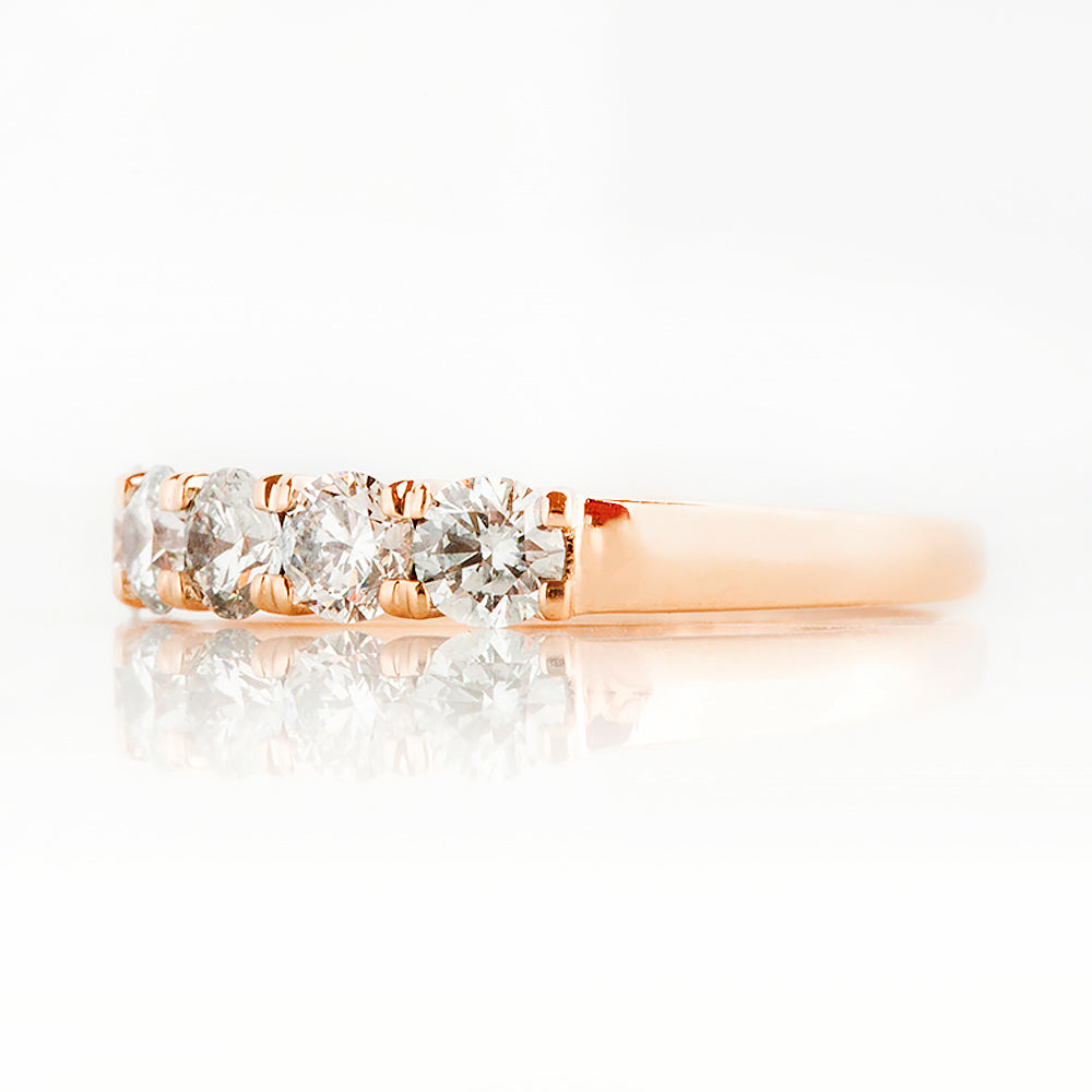 Elsie, a Lab Diamond Half Eternity Ring - 3.5mm - Victoria's Jewellery