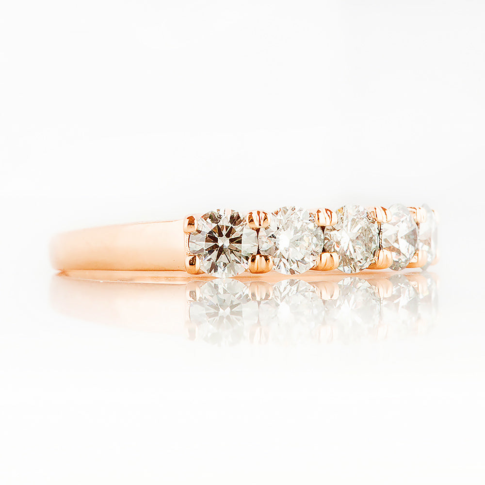 Elsie, a Lab Diamond Half Eternity Ring - 3.5mm - Victoria's Jewellery