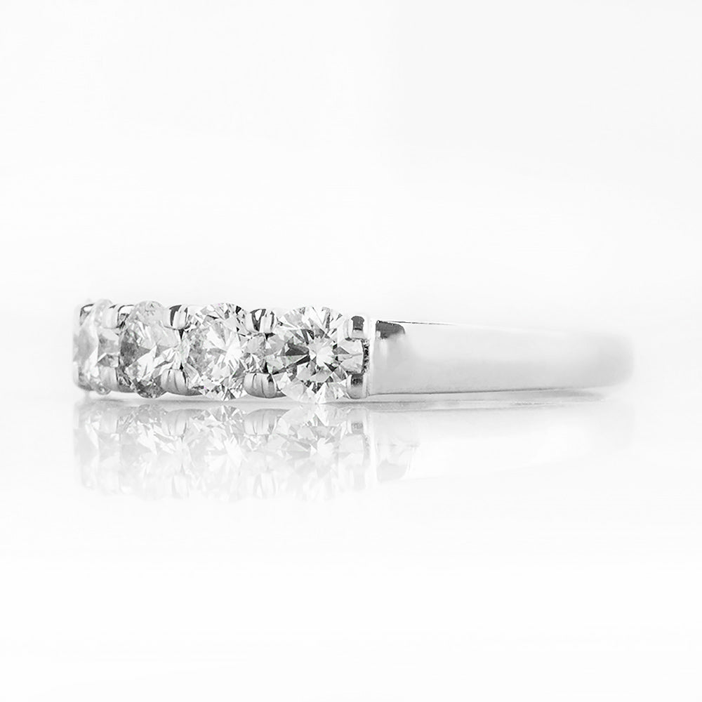 Elsie, a Lab Diamond Half Eternity Ring - 3.5mm - Victoria's Jewellery