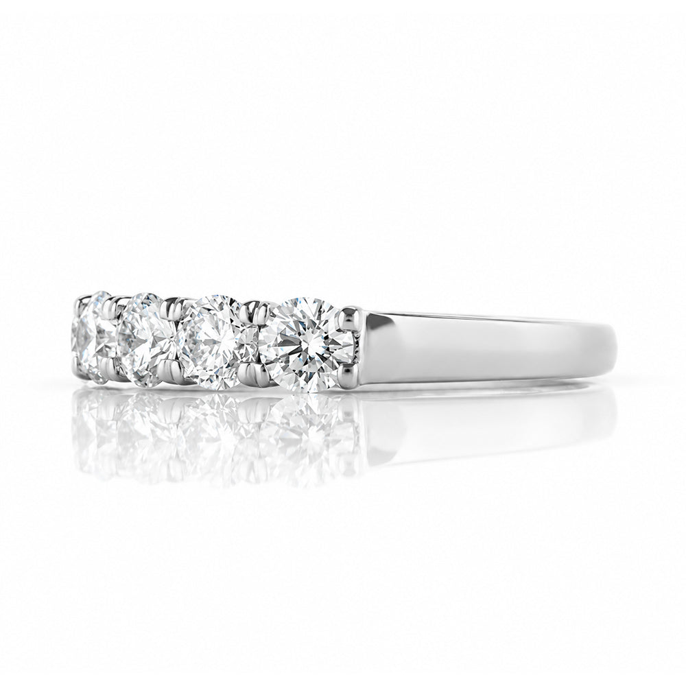 Elsie, a Lab Diamond Half Eternity Ring - 3.5mm - Victoria's Jewellery