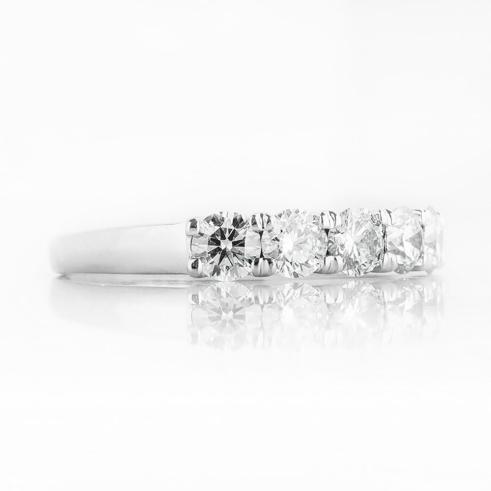 Elsie, a Lab Diamond Half Eternity Ring - 3.5mm - Victoria's Jewellery