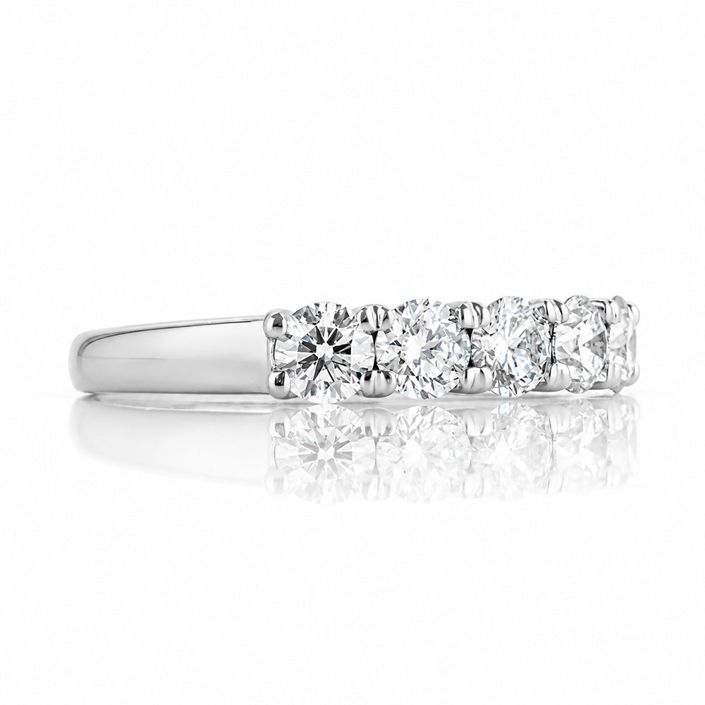 Elsie, a Lab Diamond Half Eternity Ring - 3.5mm - Victoria's Jewellery