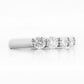 Round cut Diamond Half Eternity Anniversary ring in White Gold - Victoria's Jewellery