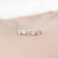Round cut Diamond Half Eternity Anniversary ring in Yellow Gold - Victoria's Jewellery