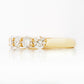 Round cut Diamond Half Eternity Anniversary ring in Yellow Gold - Victoria's Jewellery
