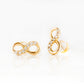 Infinity, Lab Diamond Stud Earrings