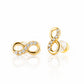 Infinity, Lab Diamond Stud Earrings