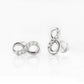 Infinity, Lab Diamond Stud Earrings