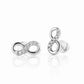 Infinity, Lab Diamond Stud Earrings
