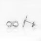 Infinity, Lab Diamond Stud Earrings