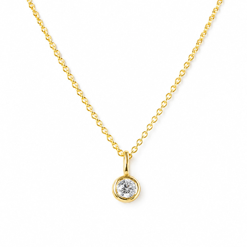Lexi, a Round cut Lab Diamond Necklace