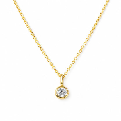 Lexi, a Round cut Lab Diamond Necklace