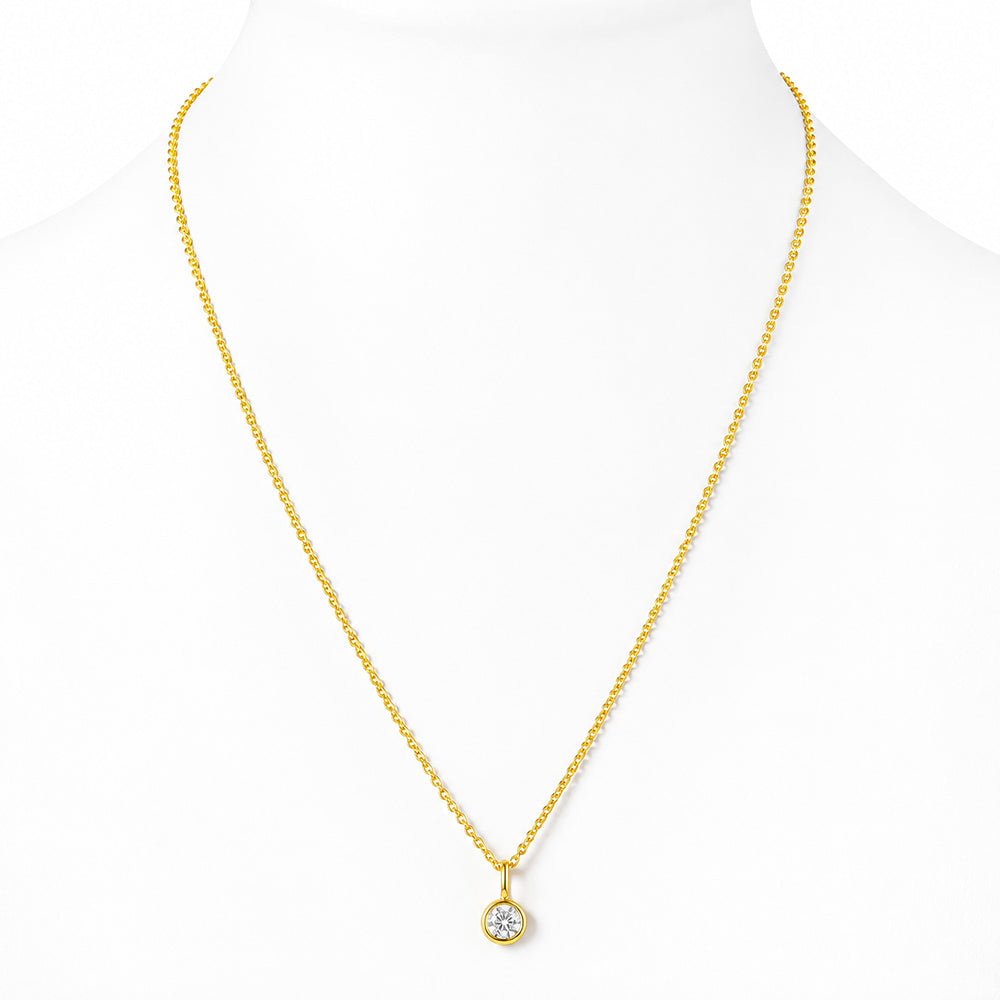 Lexi, a Round cut Lab Diamond Necklace