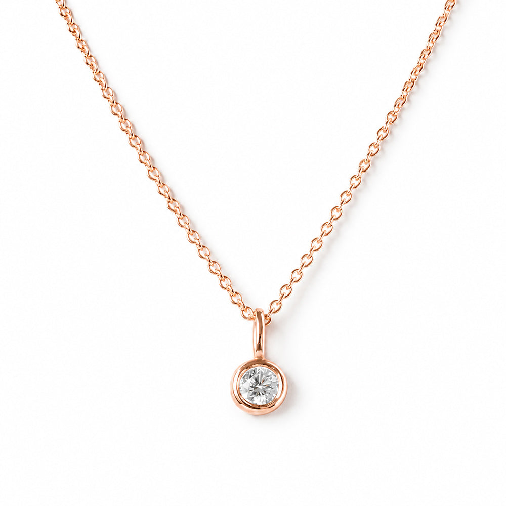 Lexi, a Round cut Lab Diamond Necklace