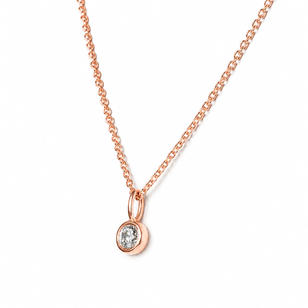 Lexi, a Round cut Lab Diamond Necklace