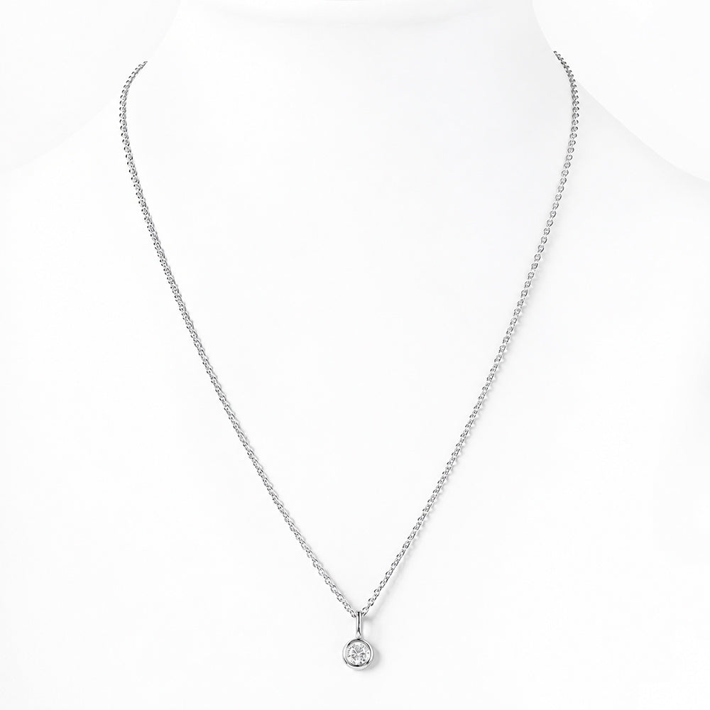 Lexi, a Round cut Lab Diamond Necklace