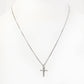 Cross Necklace with Lab Diamonds