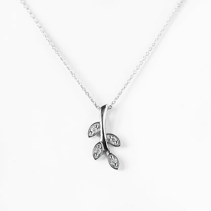 Fern, Lab Diamond Pendant - Victoria's Jewellery